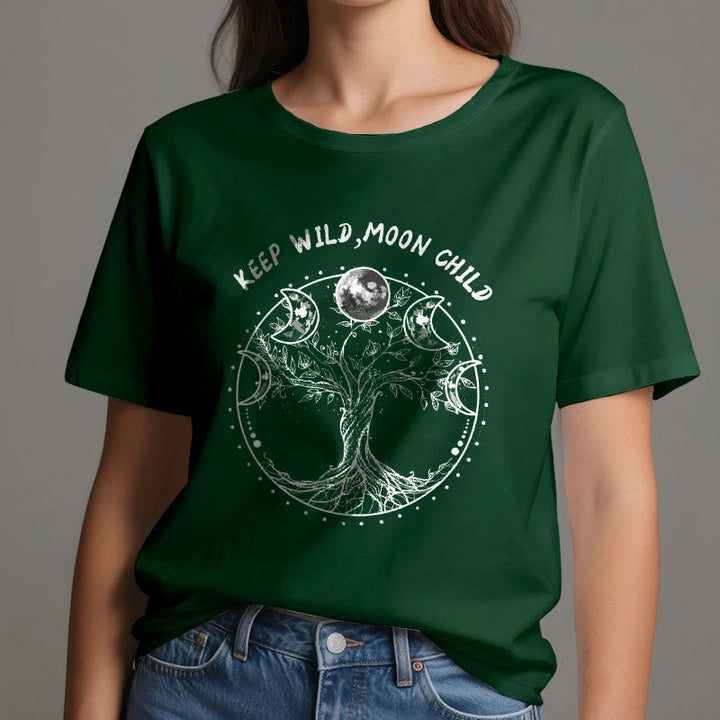 T-shirts Olivenorma « KEEP WILD, MOON CHILD » Arbre de vie Phases de lune - image 21