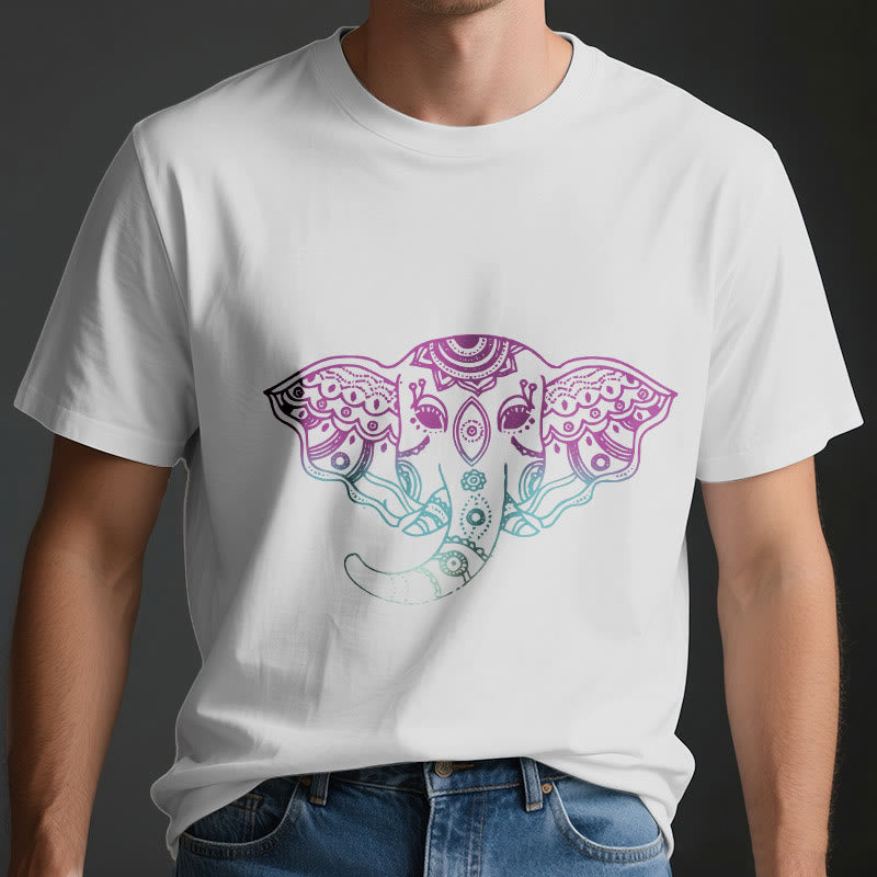 T-shirt en coton Olivenorma Mystic Elephant Mandala