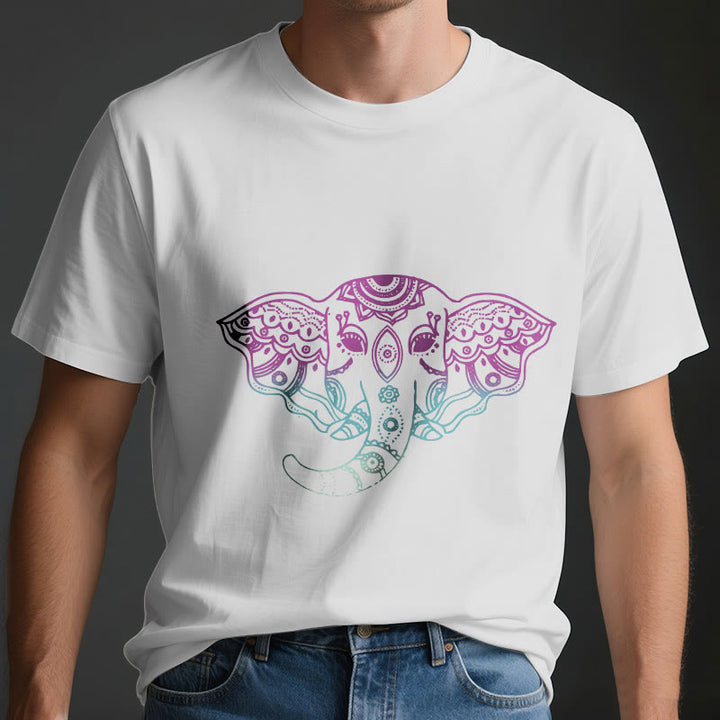T-shirt en coton Olivenorma Mystic Elephant Mandala