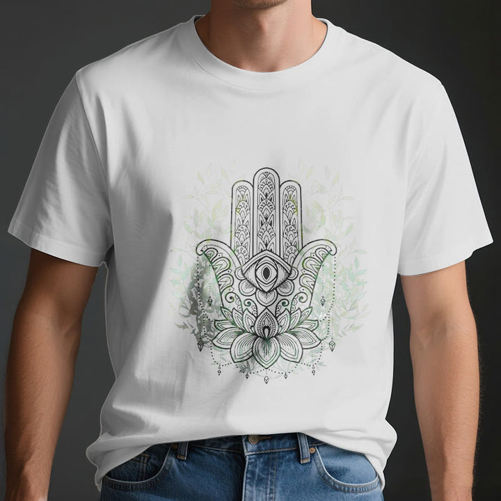 T-shirt Olivenorma Main de Fatima Hamsa Yoga Méditation