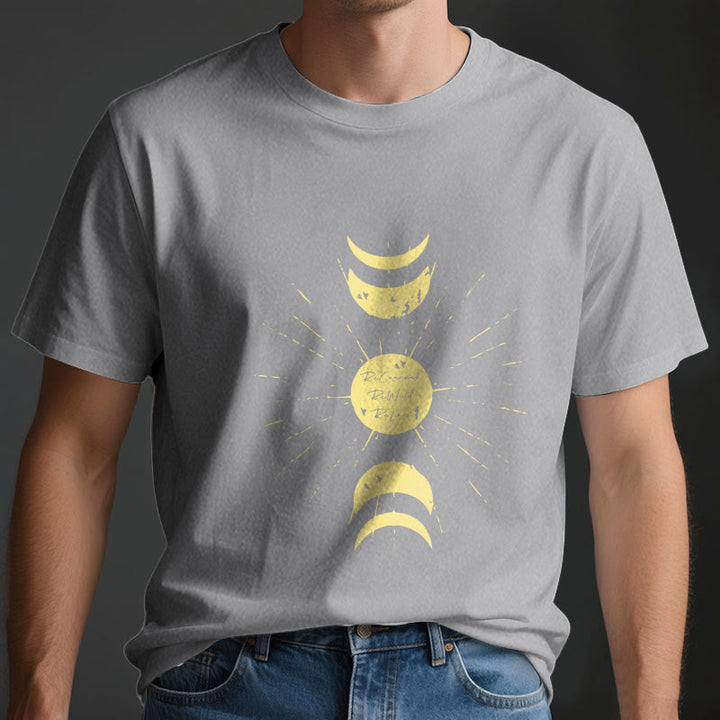 T-shirt de yoga en coton Olivenorma Moon Phases