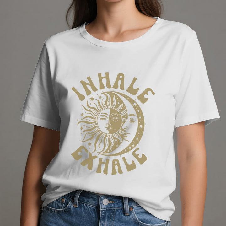 T-shirt Olivenorma « INHALE EXHALE » Soleil et Lune - image 7