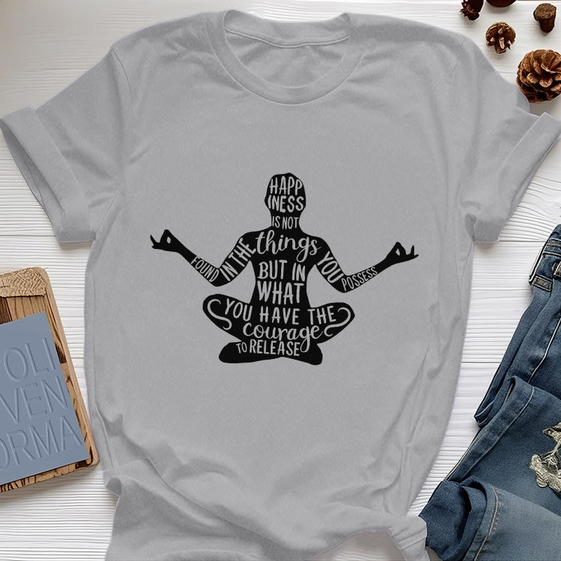 T-shirt de méditation Olivenorma en coton, t-shirt de yoga spirituel - Gris - 2XL - image 10