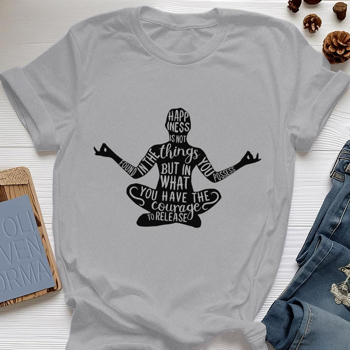 T-shirt de méditation Olivenorma en coton, t-shirt de yoga spirituel - Gris - 2XL - image 10