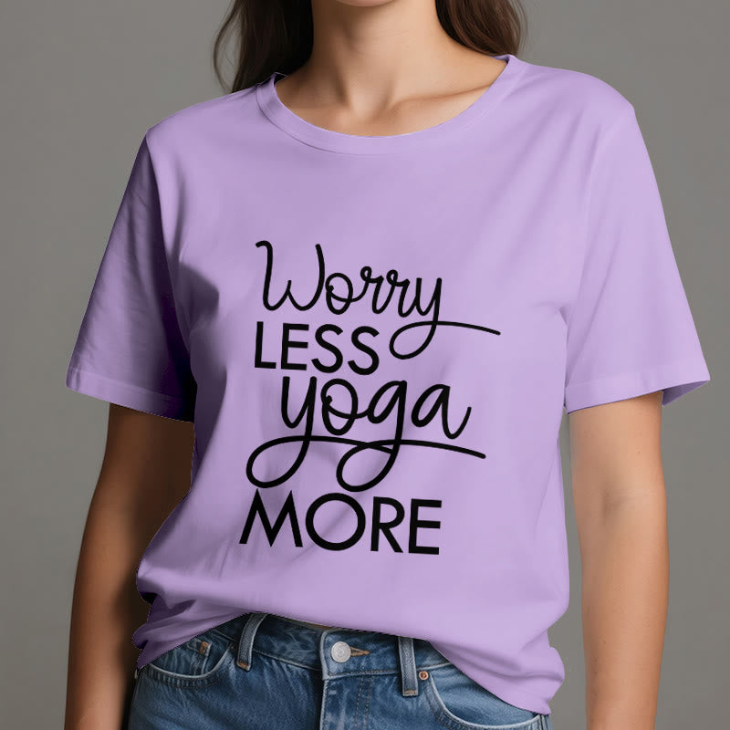 T-shirt Olivenorma « MOINS DE SOUCI, PLUS DE YOGA » pour les amateurs de yoga et de méditation - image 17