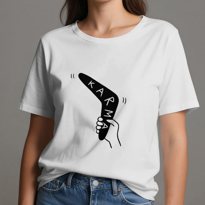 T-shirt humoristique Olivenorma « KARMA » pour le yoga et le fitness - image 2