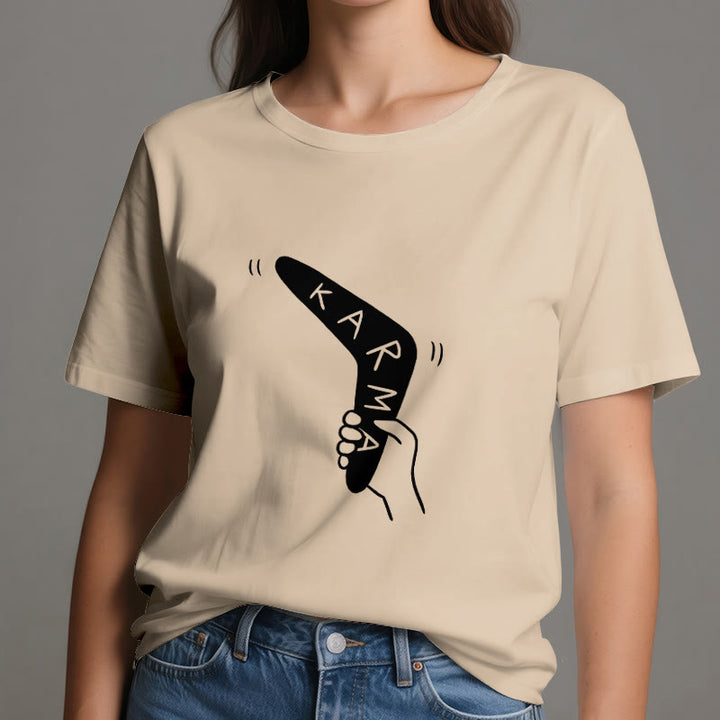 T-shirt humoristique Olivenorma « KARMA » pour le yoga et le fitness - image 11