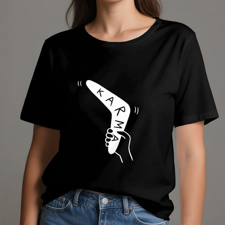 T-shirt humoristique Olivenorma « KARMA » pour le yoga et le fitness - image 7