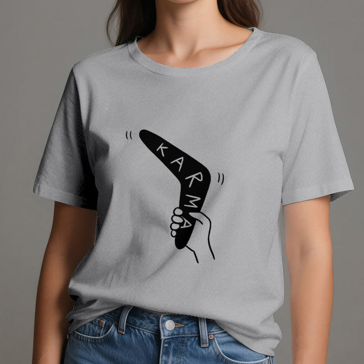 T-shirt humoristique Olivenorma « KARMA » pour le yoga et le fitness - image 9