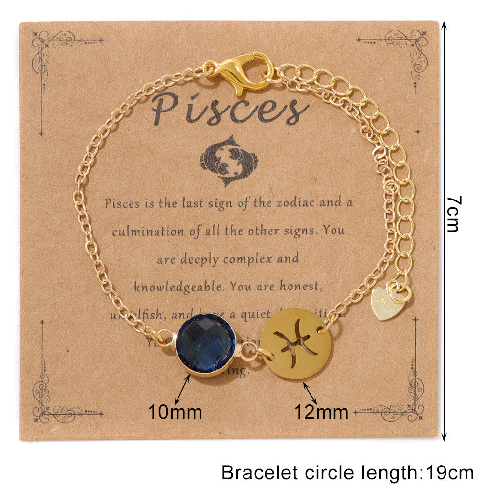 Bracelet ajustable Olivenorma avec 12 constellations et pierres de naissance - image 4