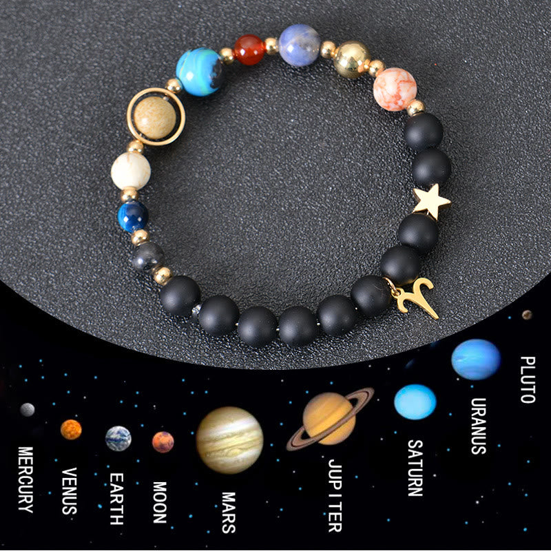 Bracelet Olivenorma douze constellations et huit planètes en pierres précieuses - image 1