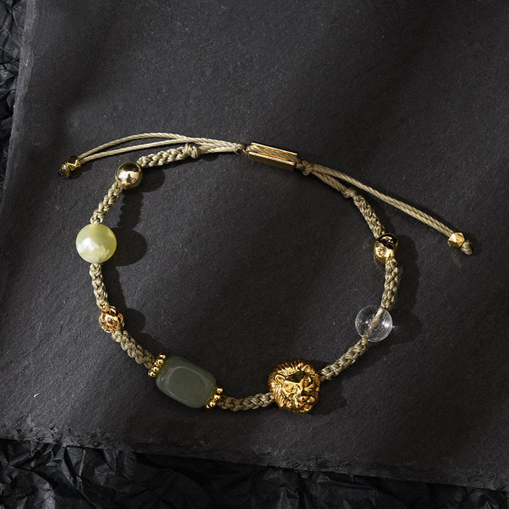 Bracelet tressé réglable en pierres précieuses de guérison Olivenorma - image 9