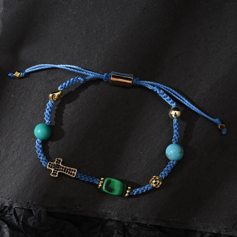 Bracelet tressé réglable en pierres précieuses de guérison Olivenorma - image 14