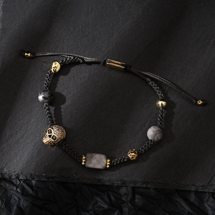 Bracelet tressé réglable en pierres précieuses de guérison Olivenorma - image 27