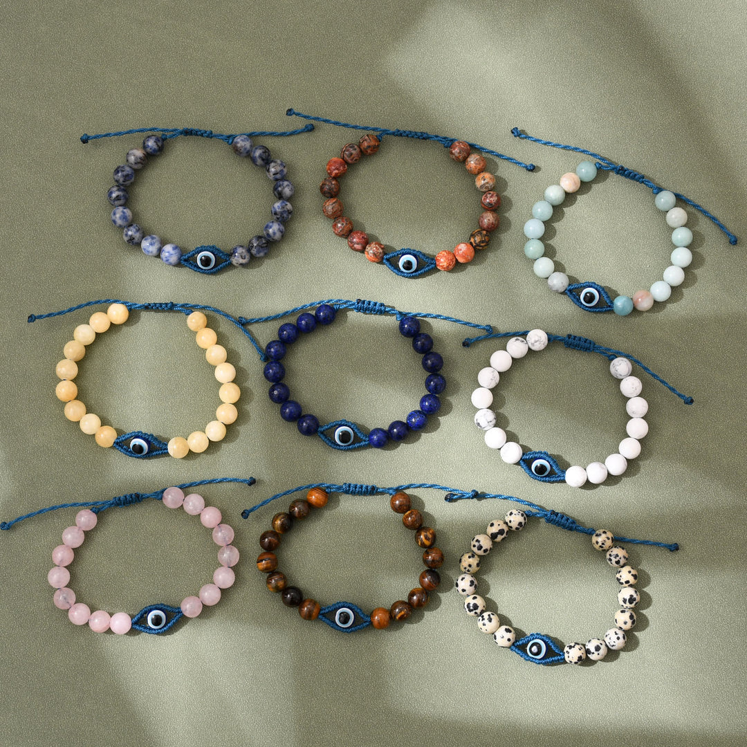 Bracelet tressé en cristal Olivenorma contre le mauvais œil, porte-bonheur et protection - image 19