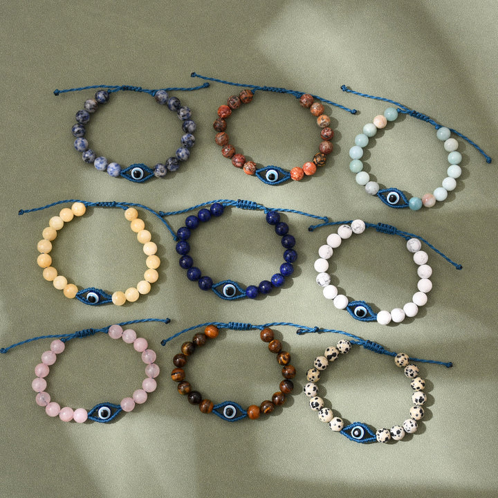 Bracelet tressé en cristal Olivenorma contre le mauvais œil, porte-bonheur et protection - image 19