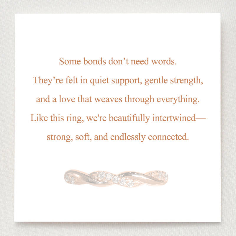 Bague d'amour torsadée Olivenorma « Bound by Grace »