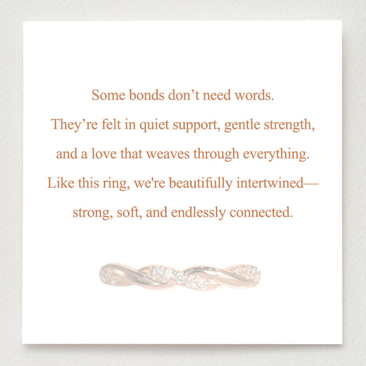 Bague d'amour torsadée Olivenorma « Bound by Grace »