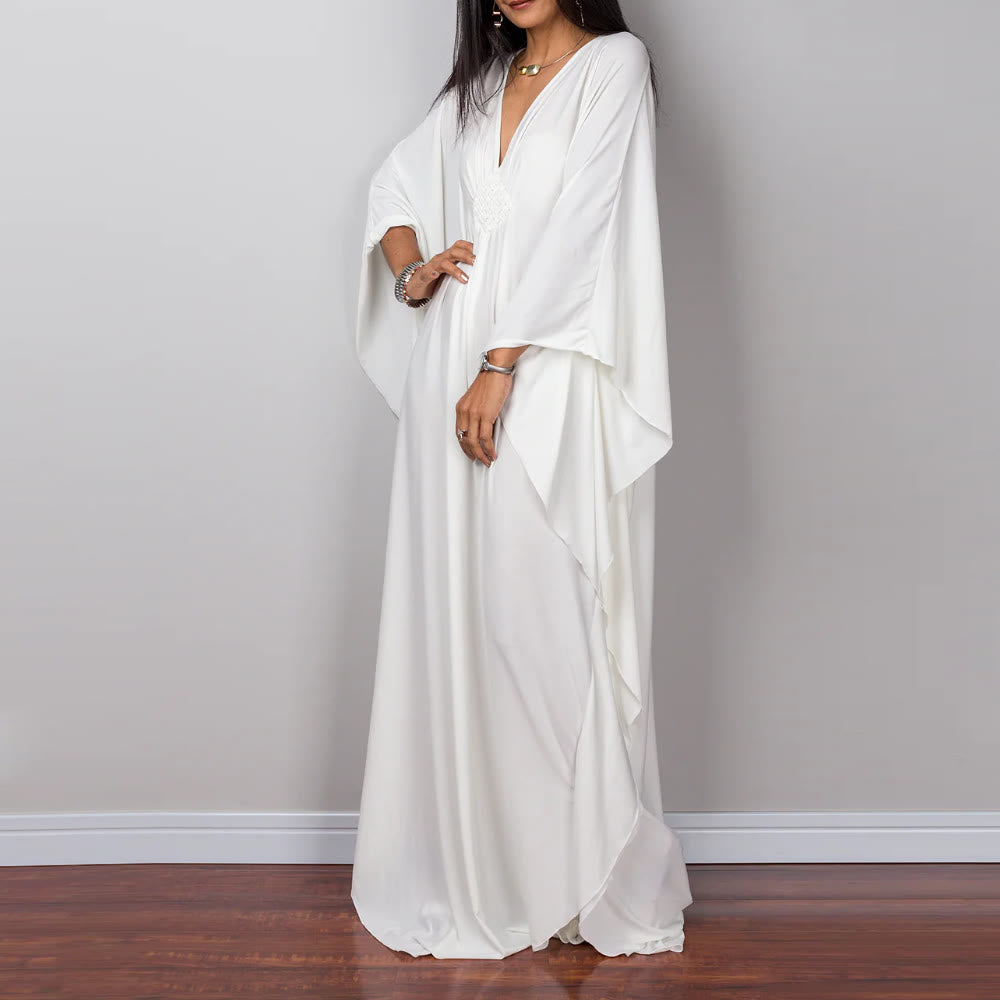 Robe caftan tissée Olivenorma Beach Sun Protection Shirt