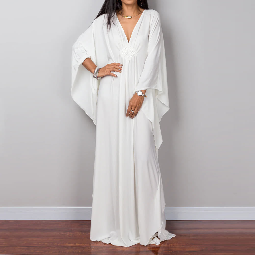 Robe caftan tissée Olivenorma Beach Sun Protection Shirt