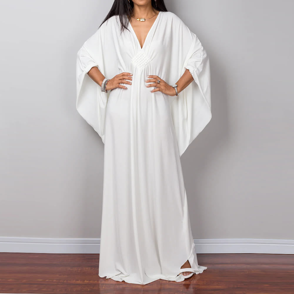 Robe caftan tissée Olivenorma Beach Sun Protection Shirt