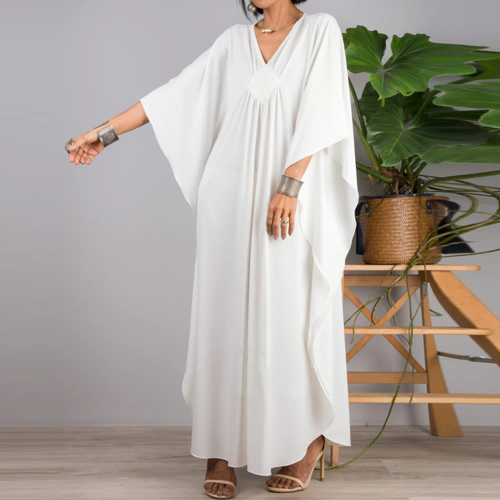 Robe caftan tissée Olivenorma Beach Sun Protection Shirt