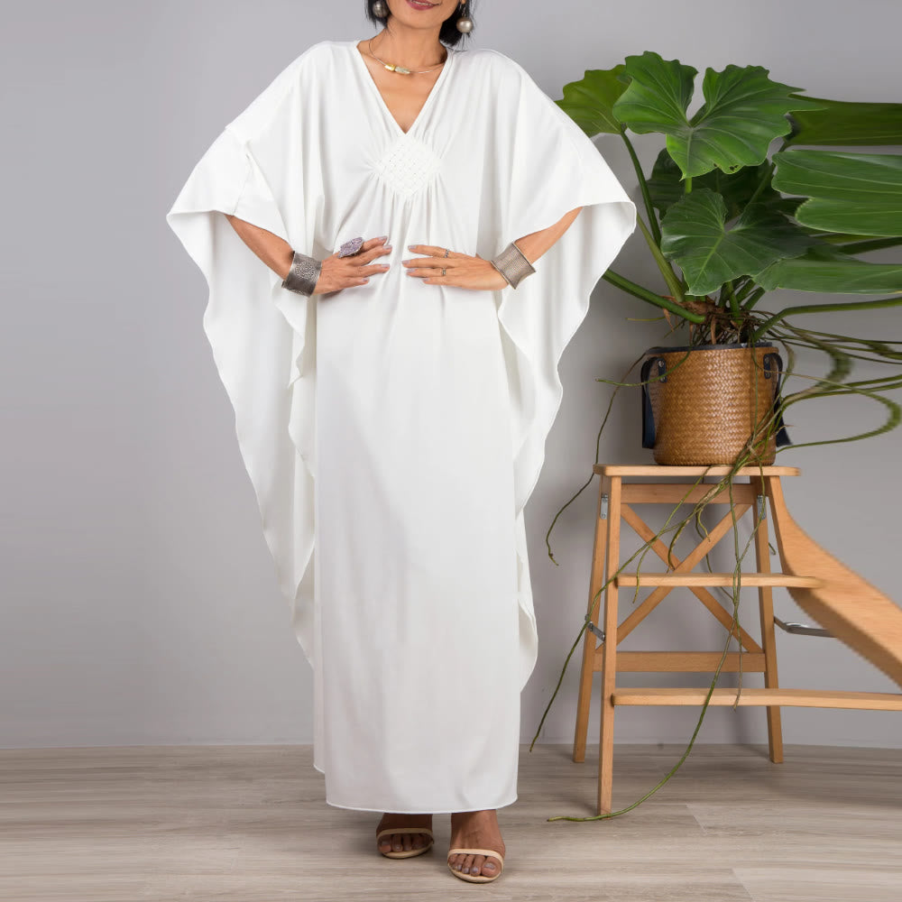 Robe caftan tissée Olivenorma Beach Sun Protection Shirt