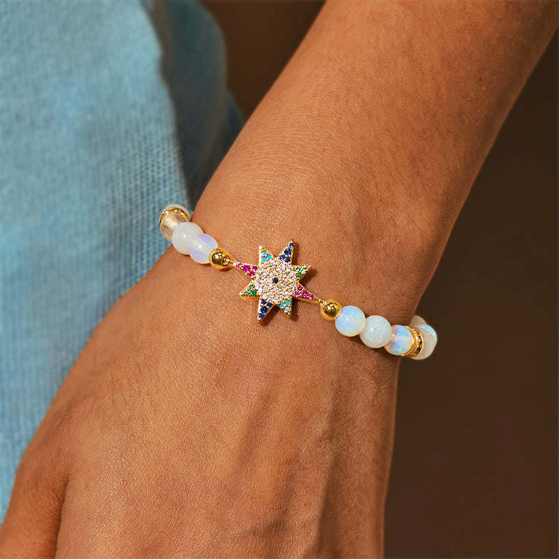 Bracelet Étoile Opalite Olivenorma « Gardien de la Lumière des Rêves »