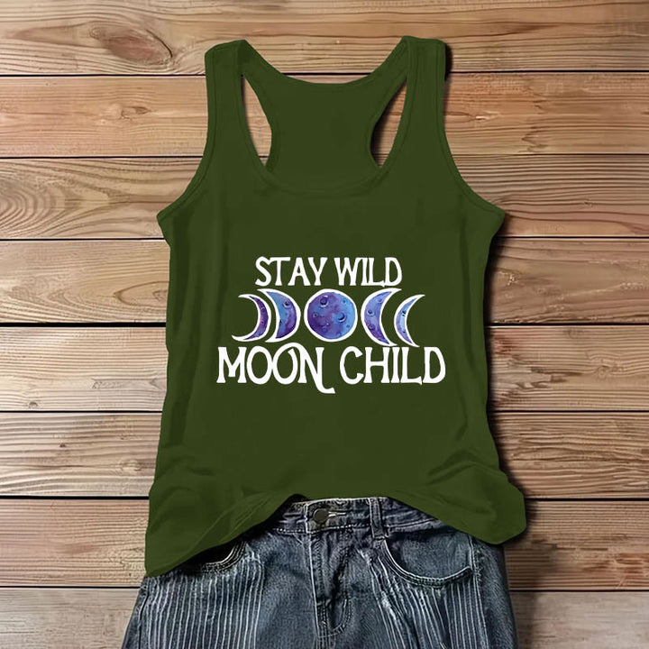 T-shirt Olivenorma « STAY WILD, MOON CHILD » doux et spirituel avec phases de lune - image 12