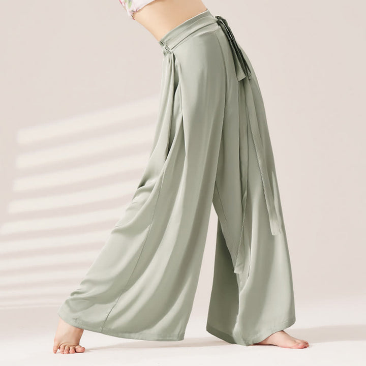 Olivenorma de yoga ample et fluide en polyester Olivenorma à jambes larges - Gris-vert - XL - image 5