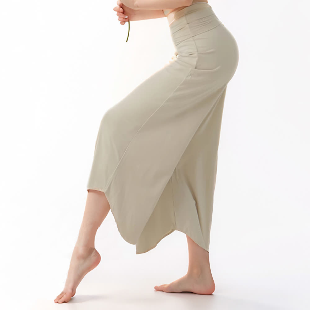 Pantalon de yoga évasé taille haute uni pour femme Olivenorma  - image 2