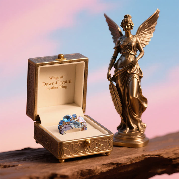 Bague en plumes de cristal Olivenorma « Ailes de l'aube » - image 3