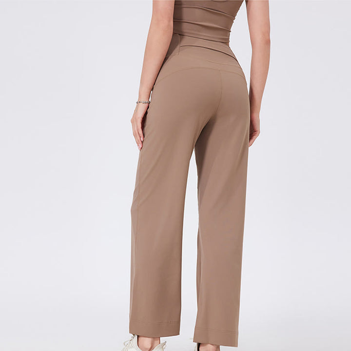Pantalon de yoga extensible polyvalent Olivenorma coupe droite taille moyenne - image 15