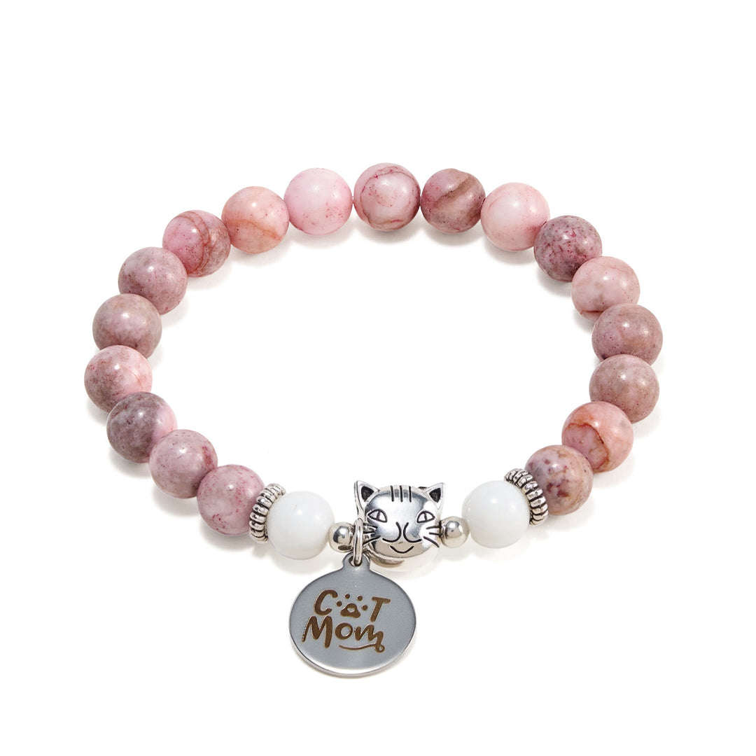 Bracelet en cristal fait main Olivenorma , fière maman de chat, amoureux des chats - image 4