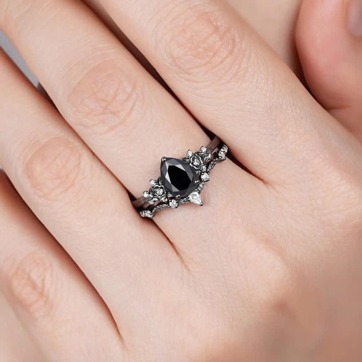 Olivenorma La Bague Couronne du Gardien Grenat et Obsidienne - image 11