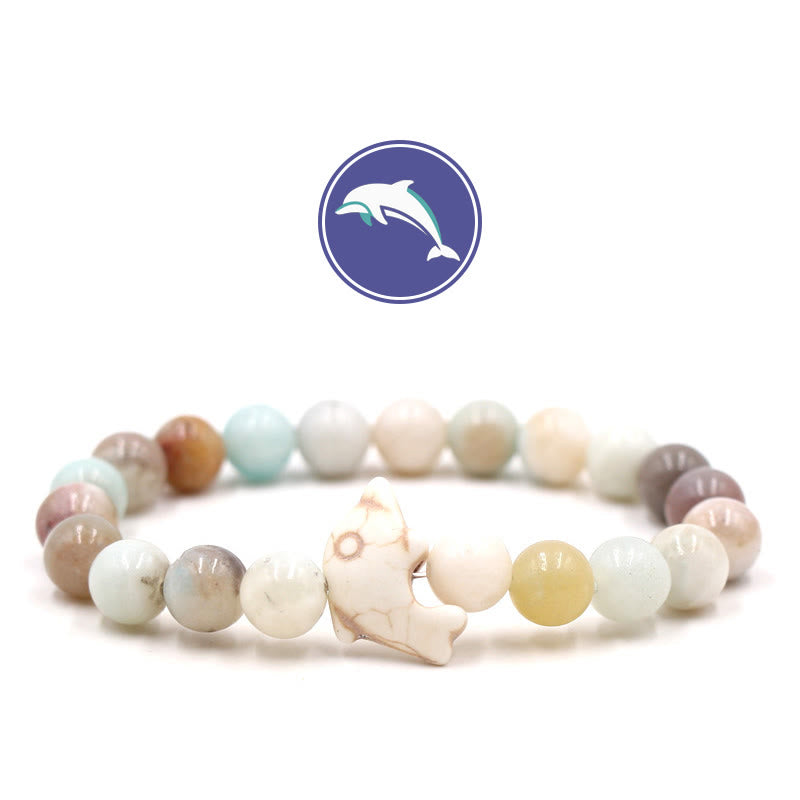 Bracelet en pierres précieuses Olivenorma Dolphin's Whisper - Amazonite - image 23