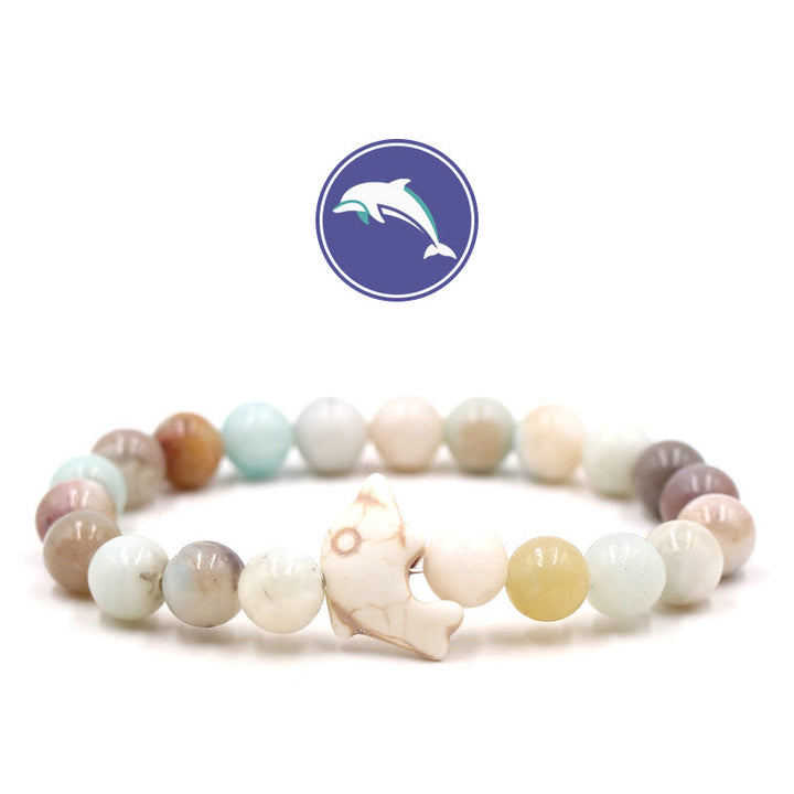 Bracelet en pierres précieuses Olivenorma Dolphin's Whisper - Amazonite - image 23