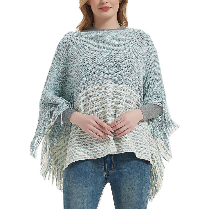 Châle en tricot rayé Olivenorma - image 0
