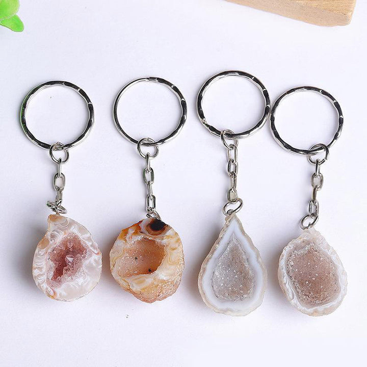 Porte-clés en géode d'agate naturelle Olivenorma - image 3