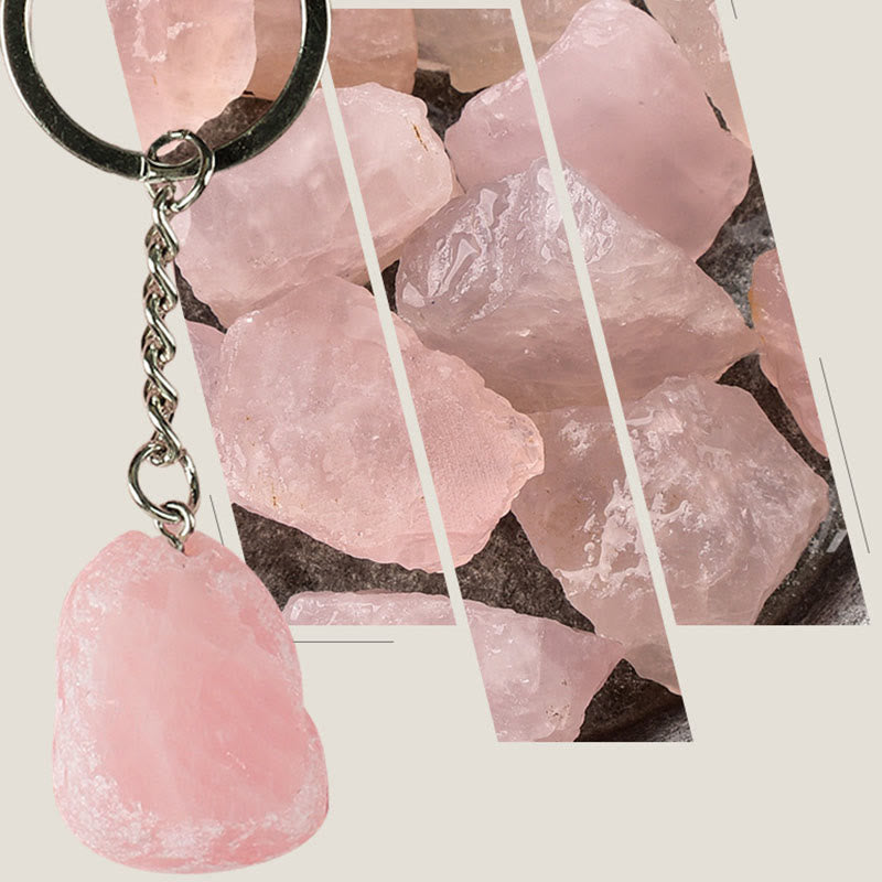 Porte-clés en pierres précieuses naturelles Olivenorma - Thème Renouveau, Amour et Paix - image 6