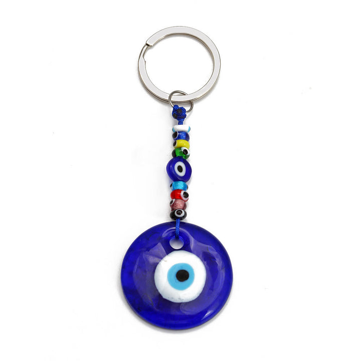 Porte-clés Olivenorma en forme de cœur bleu vibrant avec plusieurs breloques - UN - image 3