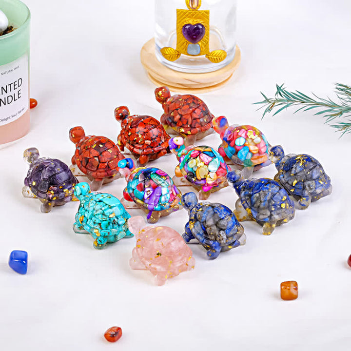 Colle de gravier en cristal Olivenorma Décoration en pierres précieuses pour petite tortue - image 0