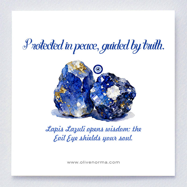 Olivenorma Vision de Sérénité Lapis Lazuli Mauvais Œil Orgone Pyramide - image 1