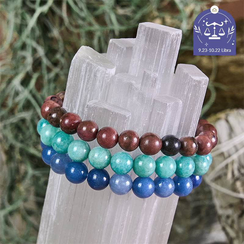 Olivenorma Balance - 23 sept. - 22 oct. - Ensemble de bracelets en cristal astrologiques - Ensemble de bracelets Balance - 10 mm - image 0