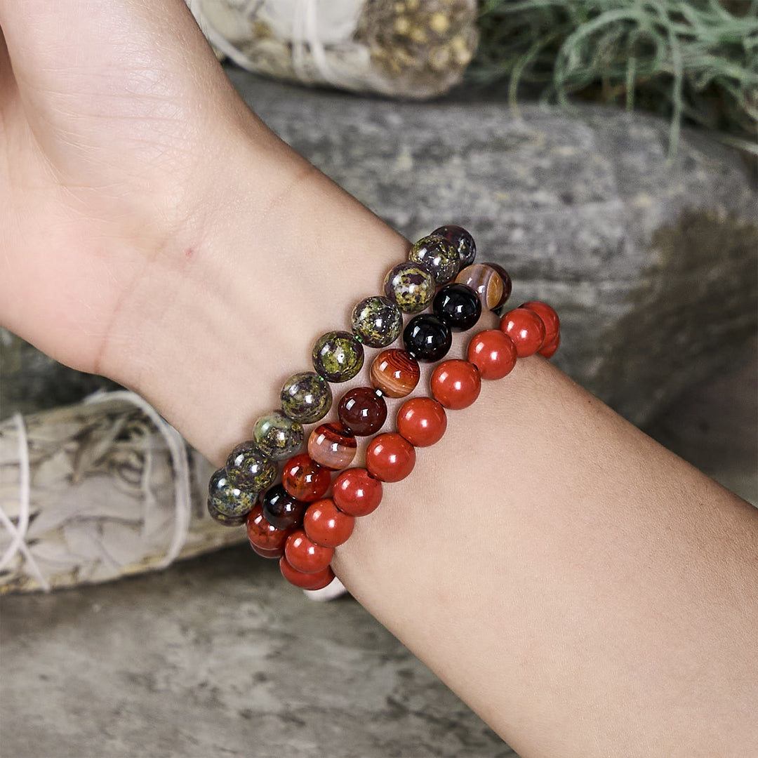 Olivenorma Bélier - 21 mars - 19 avril - Ensemble de bracelets en cristal astrologiques du zodiaque - image 1