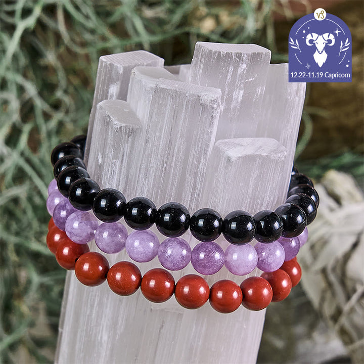 Ensemble de bracelets en cristal du zodiaque Olivenorma Capricorne - 22 déc. - 19 janv. - Ensemble de bracelets Capricorne - 10 mm - image 0