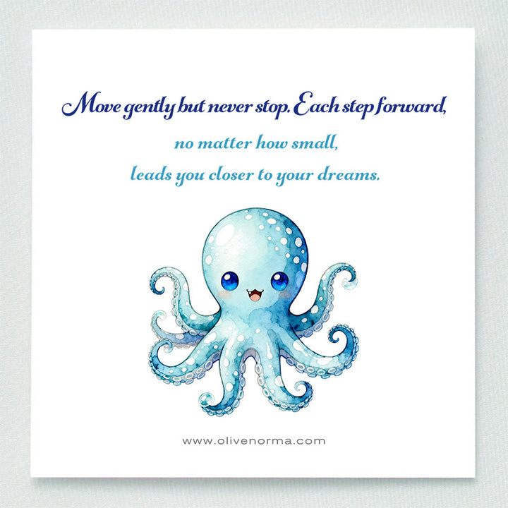 Décoration en pierre précieuse Olivenorma Sagesse des Profondeurs Marines, pieuvre en cristal - image 1