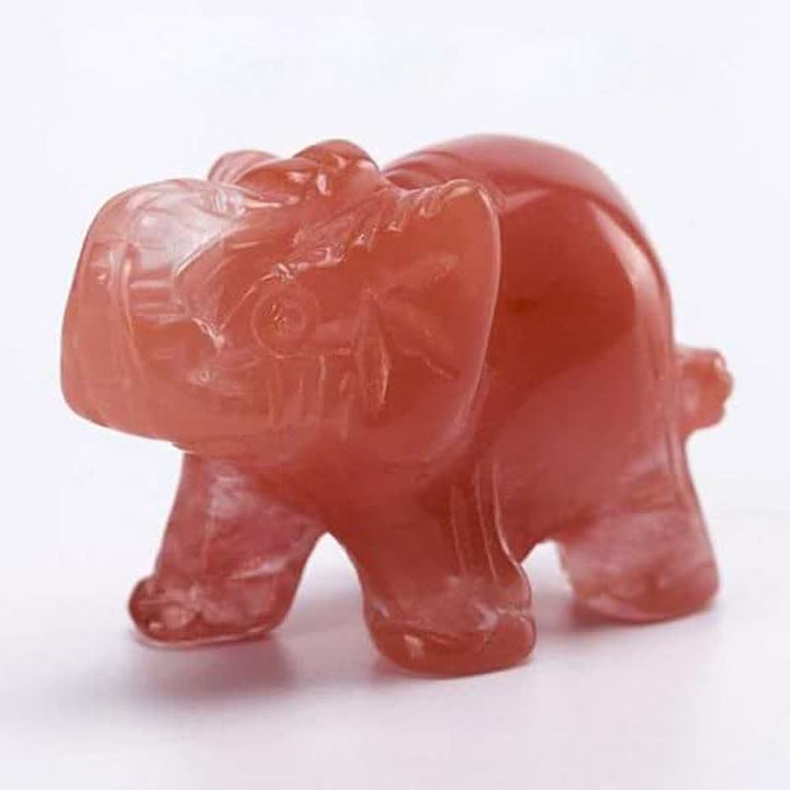 Figurines d'éléphants Reiki Olivenorma Décoration en pierres précieuses