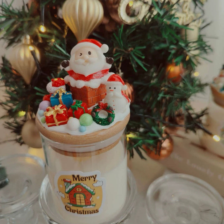 Bougie décorative de Noël du Père Noël Olivenorma