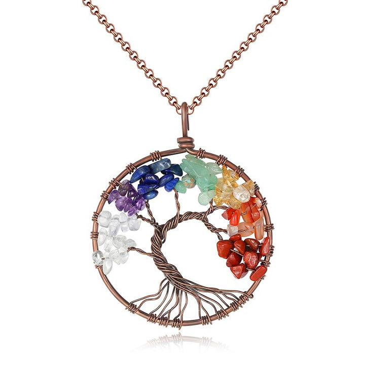 Collier Arbre de Vie Chakra Naturel Olivenorma